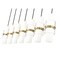 Z-Lite Cayden Linear Chandelier, 7-Light, 4.75in W x 54in L x 16.75in H, Modern Gold/Clear, Etched Opal 1946P-7L-MGLD - alternate 8